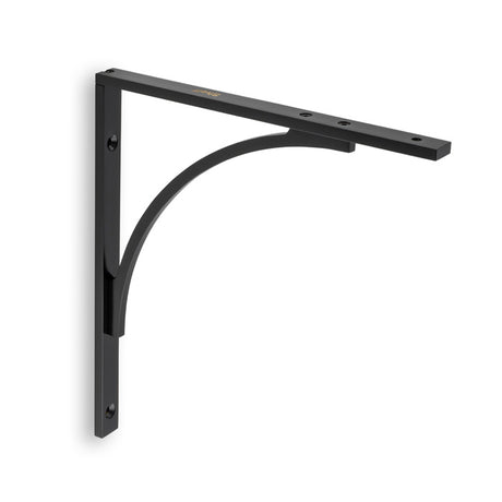 High quality image of Alexander & Wilks - Eden Solid Brass Shelf Bracket-Black | Sku. aw740bl | Trade Door Handles.