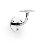 High quality image of Alexander & Wilks - Architectural Handrail Bracket - Polished Chrome | Sku. aw750pc | Trade Door Handles.