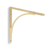 High quality image of Alexander & Wilks - Eden Solid Brass Shelf Bracket-Satin Brass PVD | Sku. aw740sbpvd | Trade Door Handles.