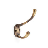 High quality image of Alexander & Wilks - Victorian Hat and Coat Hook - Antique Brass | Sku. aw770ab | Trade Door Handles.