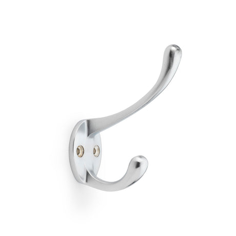 High quality image of Alexander & Wilks - Victorian Hat and Coat Hook - Satin Chrome | Sku. aw770sc | Trade Door Handles.