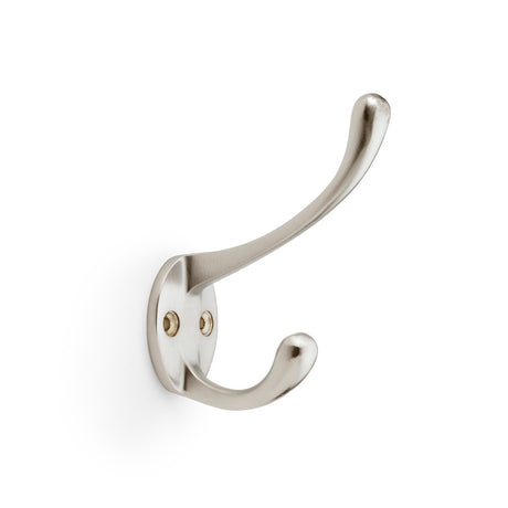 High quality image of Alexander & Wilks - Victorian Hat and Coat Hook - Satin Nickel | Sku. aw770sn | Trade Door Handles.