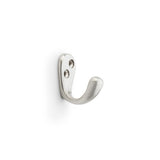 High quality image of Alexander & Wilks - Victorian Single Robe Hook - Satin Nickel | Sku. aw774sn | Trade Door Handles.