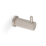 High quality image of Alexander & Wilks - Brunel Diamond Knurled Coat Hook Satin Nickel | Sku. aw775sn | Trade Door Handles.