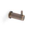 High quality image of Alexander & Wilks - Brunel Plain Coat Hook Antique Brass | Sku. aw777ab | Trade Door Handles.