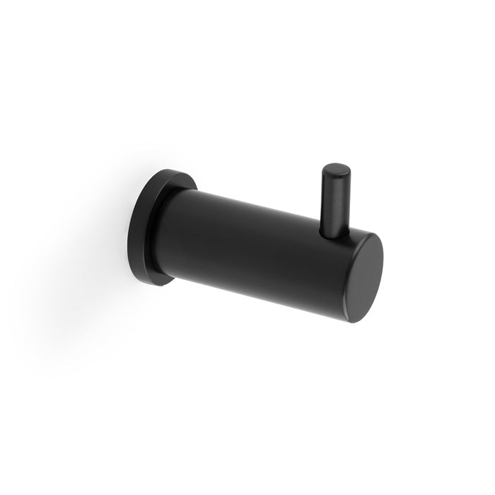 High quality image of Alexander & Wilks - Brunel Plain Coat Hook Black | Sku.AW777BL | Trade Door Handles.
