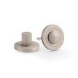 High quality image of Alexander & Wilks - Thumbtun & Release Reeded On 50X6mm Rose Satin Nickel | Sku. aw792sn | Trade Door Handles.