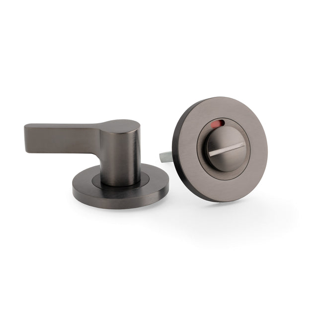 High quality image of Alexander & Wilks - Accessible Thumbturn And Emergency Release-Dark Bronze Pvd | Sku. aw799dbzpvd | Trade Door Handles.
