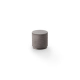 High quality image of Alexander & Wilks Brunel Knurled Cylinder Cupboard Knob - Dark Bronze PVD - 20mm | Sku. aw800-20-dbzpvd | Trade Door Handles.