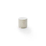 High quality image of Alexander & Wilks Brunel Knurled Cylinder Cupboard Knob - Satin Nickel - 20mm | Sku. aw800-20-sn | Trade Door Handles.