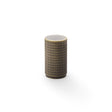 High quality image of Alexander & Wilks Brunel Knurled Cylinder Cupboard Knob - Antique Brass - 35mm | Sku. aw800-35-ab | Trade Door Handles.
