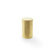High quality image of Alexander & Wilks Brunel Knurled Cylinder Cupboard Knob - Satin Brass PVD - 35mm | Sku. aw800-35-sbpvd | Trade Door Handles.