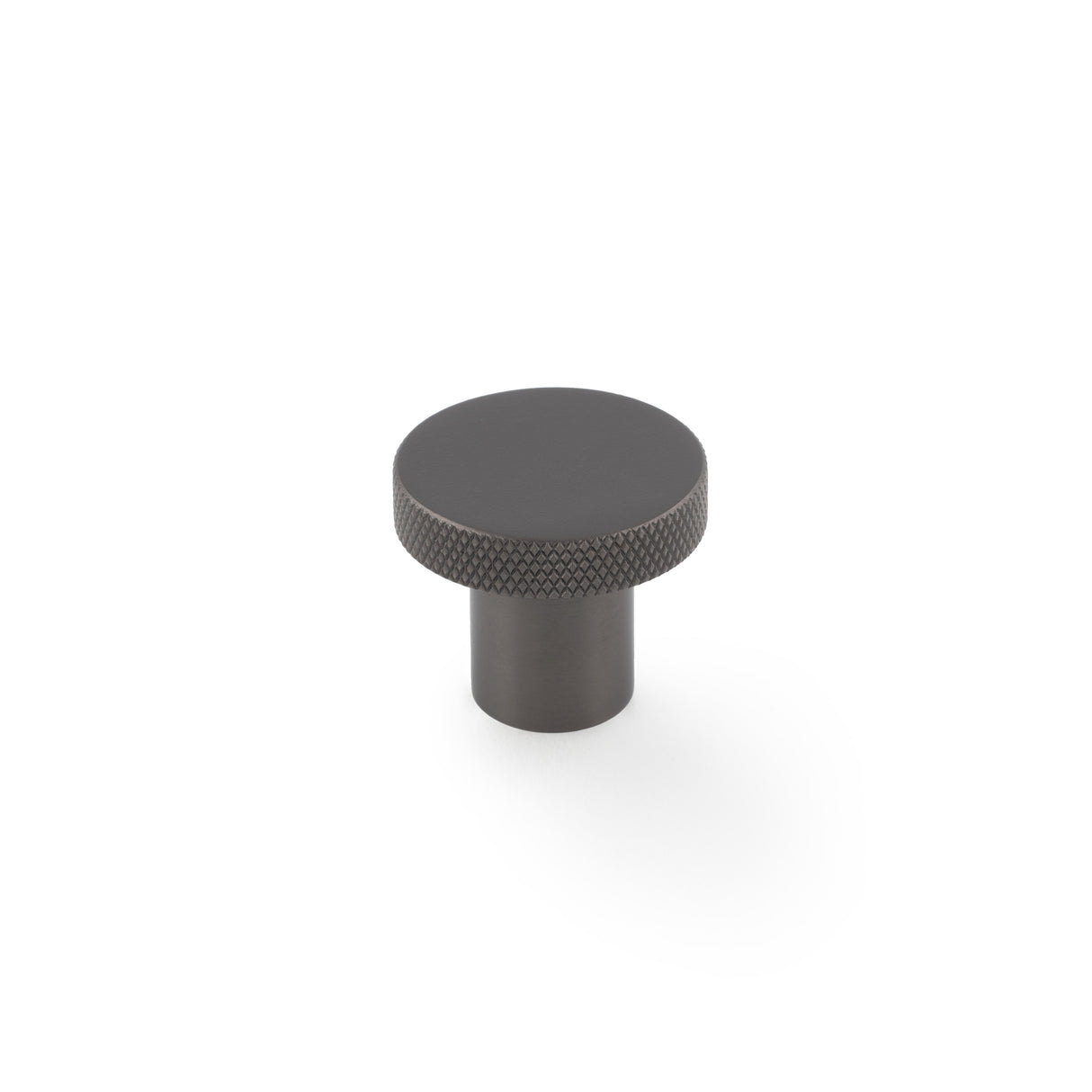 High quality image of Alexander & Wilks Hanover Knurled Circular Cupboard Knob-Dark Bronze-30mm Dia. | Sku. AW802-30-DBZ | Trade Door Handles.
