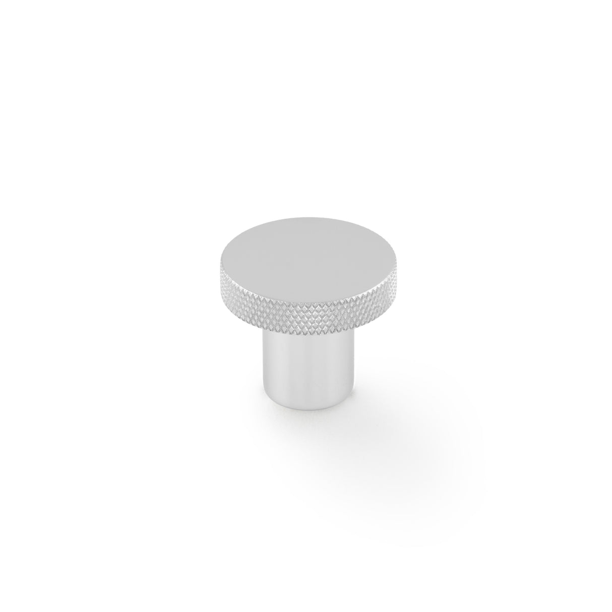 High quality image of Alexander & Wilks Hanover Knurled Circular Cupboard Knob-Polished Chrome-30mm Dia. | Sku. AW802-30-PC | Trade Door Handles.