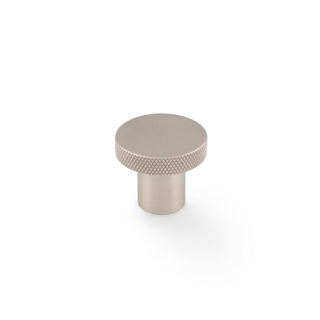 High quality image of Alexander & Wilks Hanover Knurled Circular Cupboard Knob-Satin Nickel-30mm Dia. | Sku. AW802-30-SN | Trade Door Handles.
