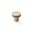 High quality image of Alexander & Wilks Hanover Knurled Circular Cupboard Knob - Antique Brass - 30mm | Sku. aw802-30-ab | Trade Door Handles.