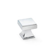 High quality image of Alexander & Wilks Jesper Square Cupboard Knob - Polished Chrome | Sku. aw806-30-pc | Trade Door Handles.