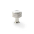 High quality image of Alexander & Wilks - Lucia Knurled Cabinet Knob 29mm Polished Nickel | Sku.AW807K-29-PNPVD | Trade Door Handles.