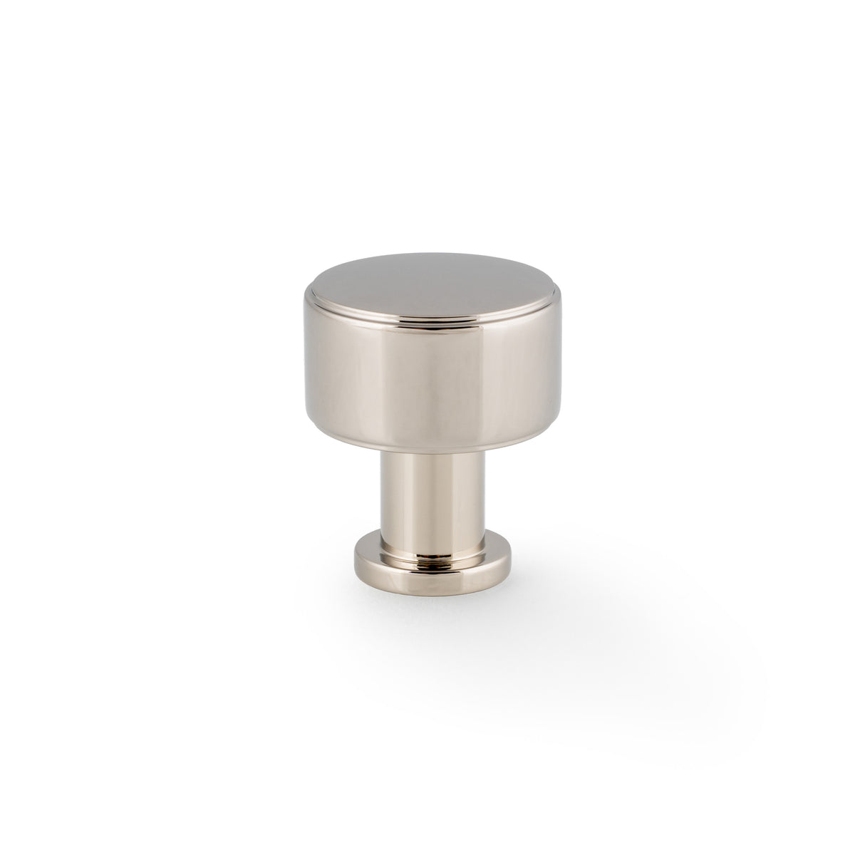 High quality image of Alexander & Wilks Lucia Plain Cabinet Knob-Polished Nickel-29mm Dia. | Sku. AW807P-29-PNPVD | Trade Door Handles.