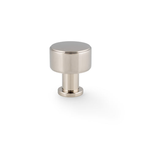 High quality image of Alexander & Wilks Lucia Plain Cabinet Knob-Polished Nickel-29mm Dia. | Sku. AW807P-29-PNPVD | Trade Door Handles.