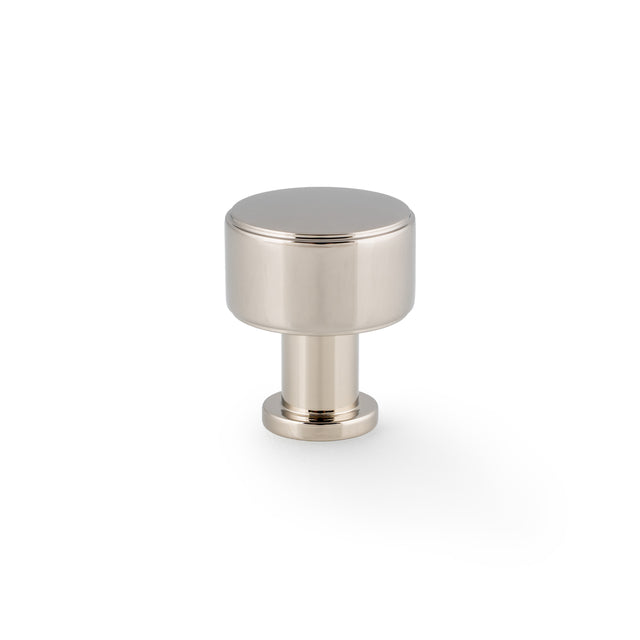 High quality image of Alexander & Wilks Lucia Plain Cabinet Knob-Polished Nickel-29mm Dia. | Sku. AW807P-29-PNPVD | Trade Door Handles.