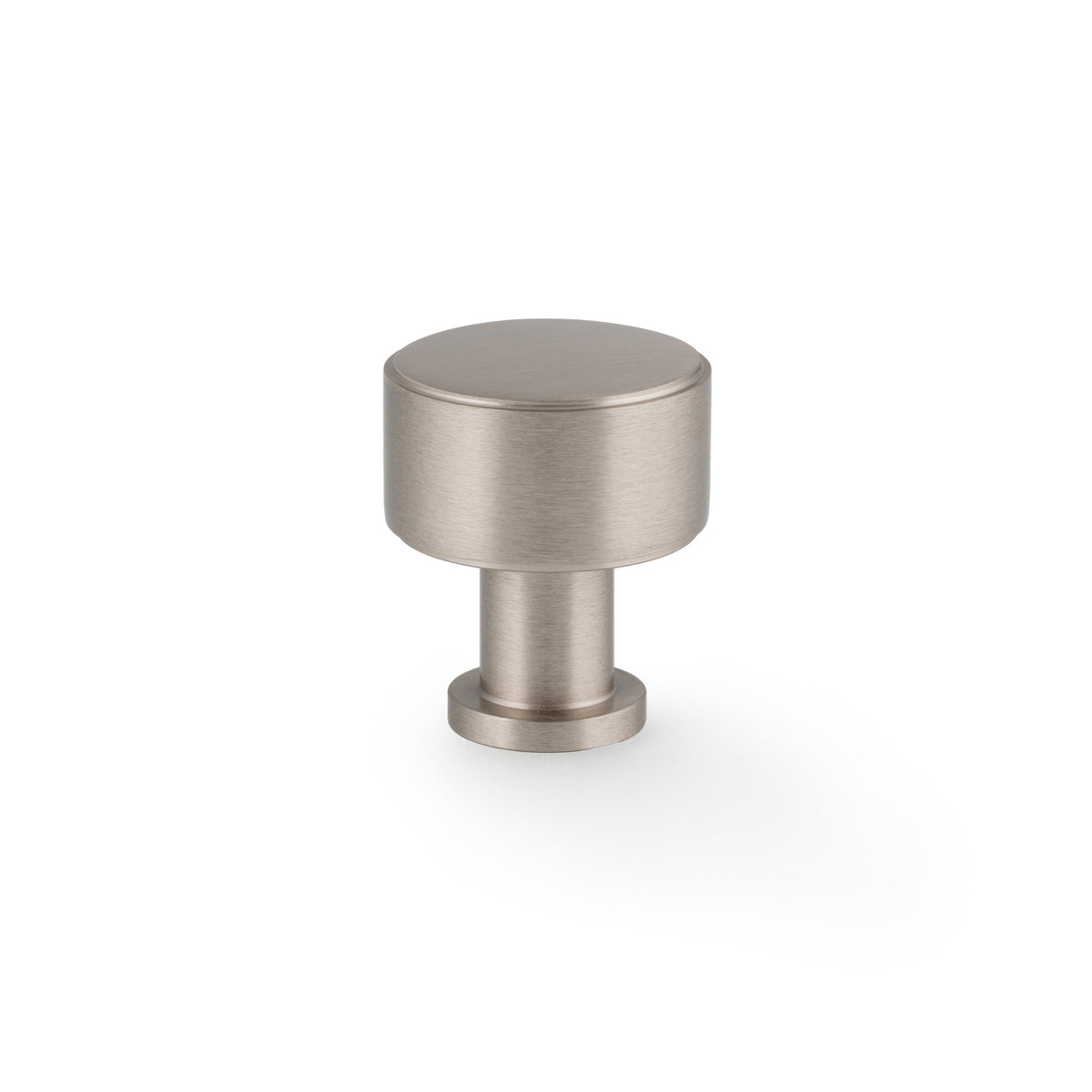 High quality image of Alexander & Wilks Lucia Plain Cabinet Knob-Satin Nickel-29mm Dia. | Sku. AW807P-29-SN | Trade Door Handles.