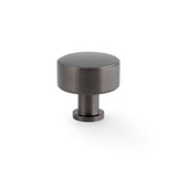 High quality image of Alexander & Wilks Lucia Plain Cabinet Knob-Dark Bronze PVD-35mm Dia. | Sku. AW807P-35-DBZPVD | Trade Door Handles.