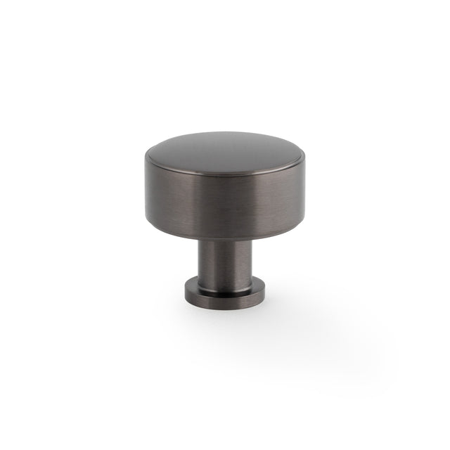 High quality image of Alexander & Wilks Lucia Plain Cabinet Knob-Dark Bronze PVD-35mm Dia. | Sku. AW807P-35-DBZPVD | Trade Door Handles.