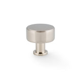 High quality image of Alexander & Wilks Lucia Plain Cabinet Knob-Polished Nickel-35mm Dia. | Sku. AW807P-35-PNPVD | Trade Door Handles.