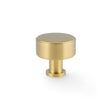 High quality image of Alexander & Wilks Lucia Plain Cabinet Knob-Satin Brass PVD-35mm Dia. | Sku. AW807P-35-SBPVD | Trade Door Handles.