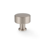 High quality image of Alexander & Wilks Lucia Plain Cabinet Knob-Satin Nickel-35mm Dia. | Sku. AW807P-35-SN | Trade Door Handles.