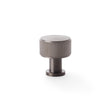 High quality image of Alexander & Wilks Lucia Reeded Cupboard Knob - Dark Bronze PVD - 29mm | Sku. aw807r-29-dbzpvd | Trade Door Handles.