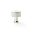High quality image of Alexander & Wilks - Lucia Reeded Cabinet Knob 29mm Polished Nickel | Sku.AW807R-29-PNPVD | Trade Door Handles.