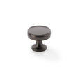 High quality image of Alexander & Wilks Lynd Cupboard Knob - Dark Bronze - 32mm | Sku. aw808-32-dbz | Trade Door Handles.