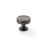 High quality image of Alexander & Wilks Lynd Cupboard Knob - Dark Bronze - 32mm | Sku. aw808-32-dbz | Trade Door Handles.