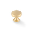 High quality image of Alexander & Wilks Lynd Cupboard Knob-Satin Brass-32mm Dia. | Sku. AW808-32-SB | Trade Door Handles.