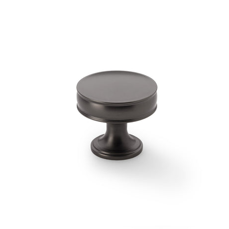High quality image of Alexander & Wilks Lynd Cupboard Knob - Dark Bronze - 38mm | Sku. aw808-38-dbz | Trade Door Handles.