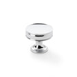 High quality image of Alexander & Wilks Lynd Cupboard Knob - Polished Chrome - 38mm | Sku. aw808-38-pc | Trade Door Handles.
