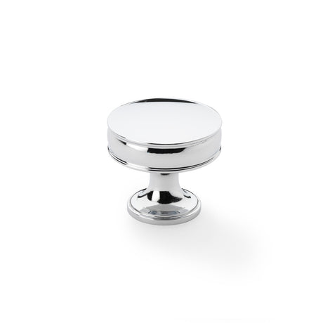 High quality image of Alexander & Wilks Lynd Cupboard Knob - Polished Chrome - 38mm | Sku. aw808-38-pc | Trade Door Handles.