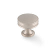 High quality image of Alexander & Wilks Lynd Cupboard Knob-Satin Nickel-38mm Dia. | Sku. AW808-38-SN | Trade Door Handles.
