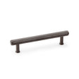 High quality image of Alexander & Wilks Crispin Knurled T-bar Cupboard Pull Handle - Dark Bronze PVD - Centres 128mm | Sku. aw809-128-dbzpvd | Trade Door Handles.