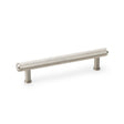 High quality image of Alexander & Wilks Crispin Knurled T-bar Cupboard Pull Handle - Satin Nickel - Centres 128mm | Sku. aw809-128-sn | Trade Door Handles.