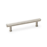 High quality image of Alexander & Wilks Crispin Knurled T-bar Cupboard Pull Handle - Satin Nickel - Centres 128mm | Sku. aw809-128-sn | Trade Door Handles.