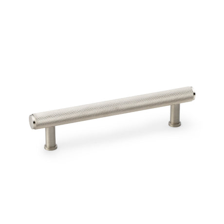 High quality image of Alexander & Wilks Crispin Knurled T-bar Cupboard Pull Handle - Satin Nickel - Centres 128mm | Sku. aw809-128-sn | Trade Door Handles.