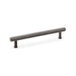 High quality image of Alexander & Wilks Crispin Knurled T-bar Cupboard Pull Handle - Dark Bronze PVD - Centres 160mm | Sku. aw809-160-dbzpvd | Trade Door Handles.