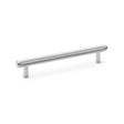 High quality image of Alexander & Wilks Crispin Knurled T-bar Cupboard Pull Handle - Polished Chrome - Centres 160mm | Sku. aw809-160-pc | Trade Door Handles.