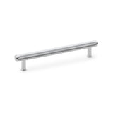 High quality image of Alexander & Wilks Crispin Knurled T-bar Cupboard Pull Handle - Polished Chrome - Centres 160mm | Sku. aw809-160-pc | Trade Door Handles.