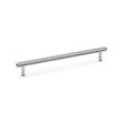 High quality image of Alexander & Wilks Crispin Knurled T-bar Cupboard Pull Handle - Polished Chrome - Centres 224mm | Sku. aw809-224-pc | Trade Door Handles.