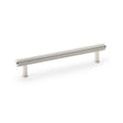 High quality image of Alexander & Wilks Crispin Reeded T-bar Cupboard Pull Handle - Polished Nickel - 160mm | Sku. aw809r-160-pn | Trade Door Handles.