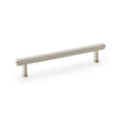 High quality image of Alexander & Wilks Crispin Reeded T-bar Cupboard Pull Handle - Satin Nickel - 160mm | Sku. aw809r-160-sn | Trade Door Handles.